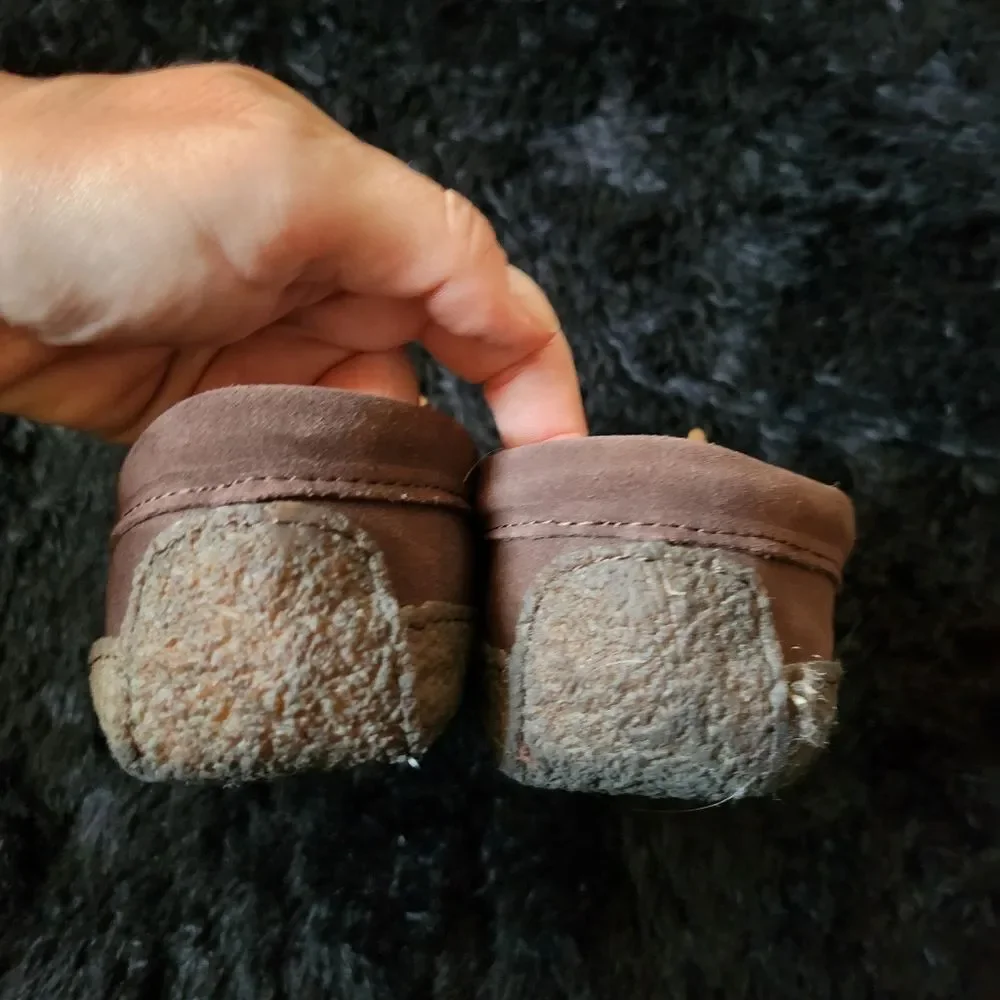 Lands' End Brown Suede Loafers